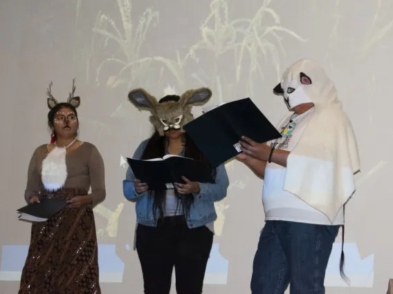 Dr. Aresta Tsosie-Paddock helped students write, direct, and star in Navajo language play