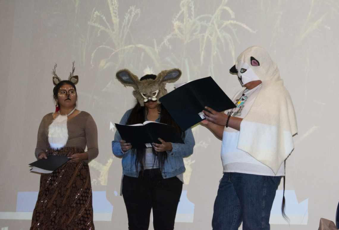 Dr. Aresta Tsosie-Paddock helped students write, direct, and star in Navajo language play