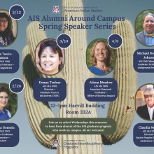 Montage of AIS Alumni Around Campus Spring Speaker Series