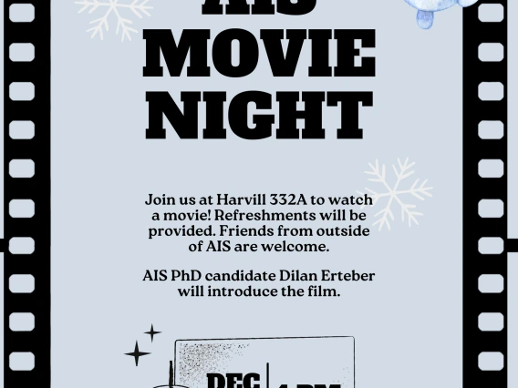 AIS Movie Night, December 8th @ 4PM in Harvill 332A