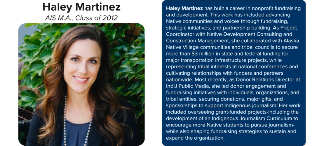 Haley Martinez, AIS Alumni