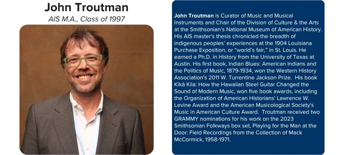 John Troutman, AIS Alumni